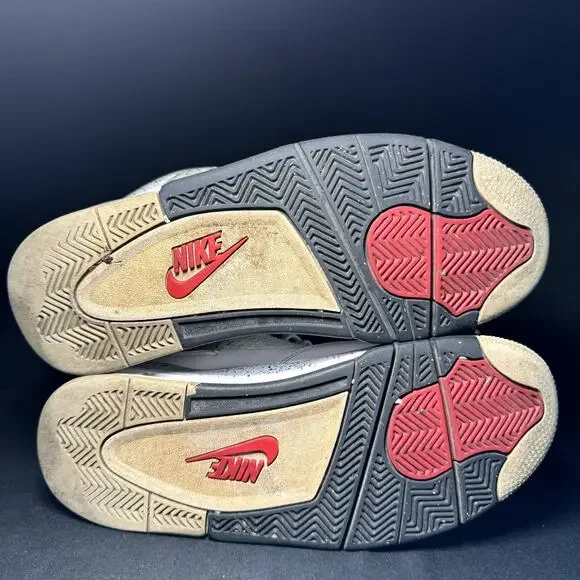 Size 8.5 - Nike Air Jordan 4 Retro OG White Cement 2016 Men's Shoes - Picture 6 of 9